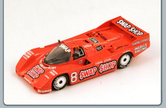 SCALE MODEL COMPATIBLE WITH PORSCHE 962 N.8 WINNER SEBRING 12 HOURS 1985 WOLLEK-FOYT 1:43 SPARK MODEL S2989