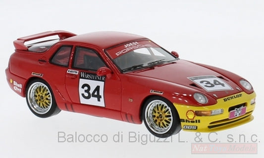 SCALE MODEL COMPATIBLE WITH PORSCHE 968 TURBO RS N.34 ADAC GT CUP 1993 M.REUTER 1:43 NEO SCALE MODELS NEO43838