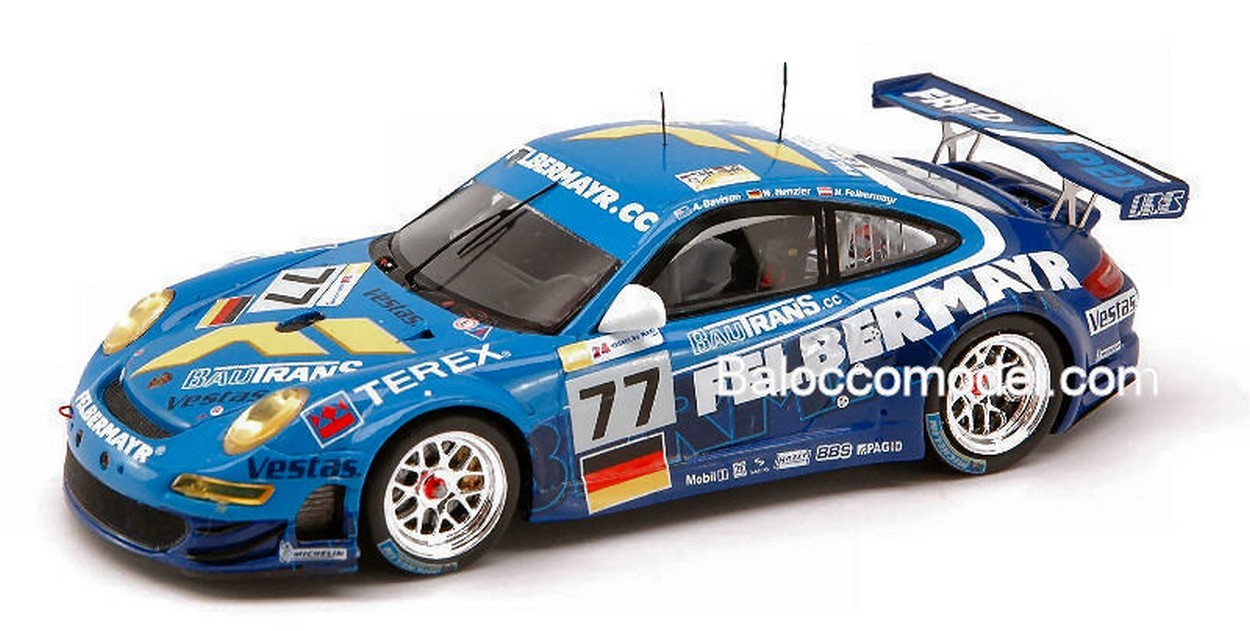 SCALE MODEL COMPATIBLE WITH PORSCHE 997 GT 3 N. 77 LM 2008 1:43 SPARK MODEL S1909