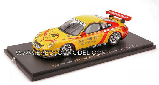 SCALE MODEL COMPATIBLE WITH PORSCHE 997 GT 3 N.99 ASIA 09 1:43 SPARK MODEL S2063