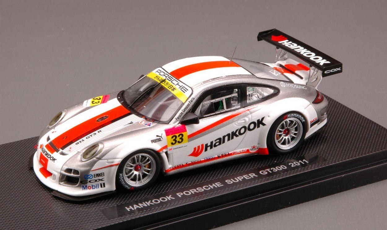 MODÈLE RÉDUIT COMPATIBLE AVEC PORSCHE 997 GT3 N.33 HANKOOK SUPER GT 300 2011 1:43 EBBRO EB44540