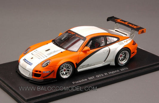 SCALE MODEL COMPATIBLE WITH PORSCHE 997 GT3 R HYBRID 2010 1:43 SPARK MODEL S2088