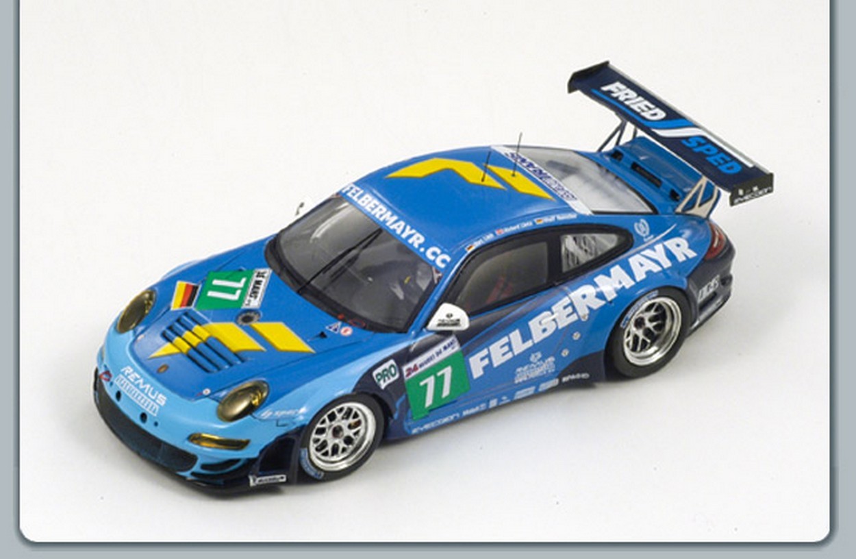 SCALE MODEL COMPATIBLE WITH PORSCHE 997 GT3 RSR N.77 16th LM 2011 1:43 SPARK MODEL S3418