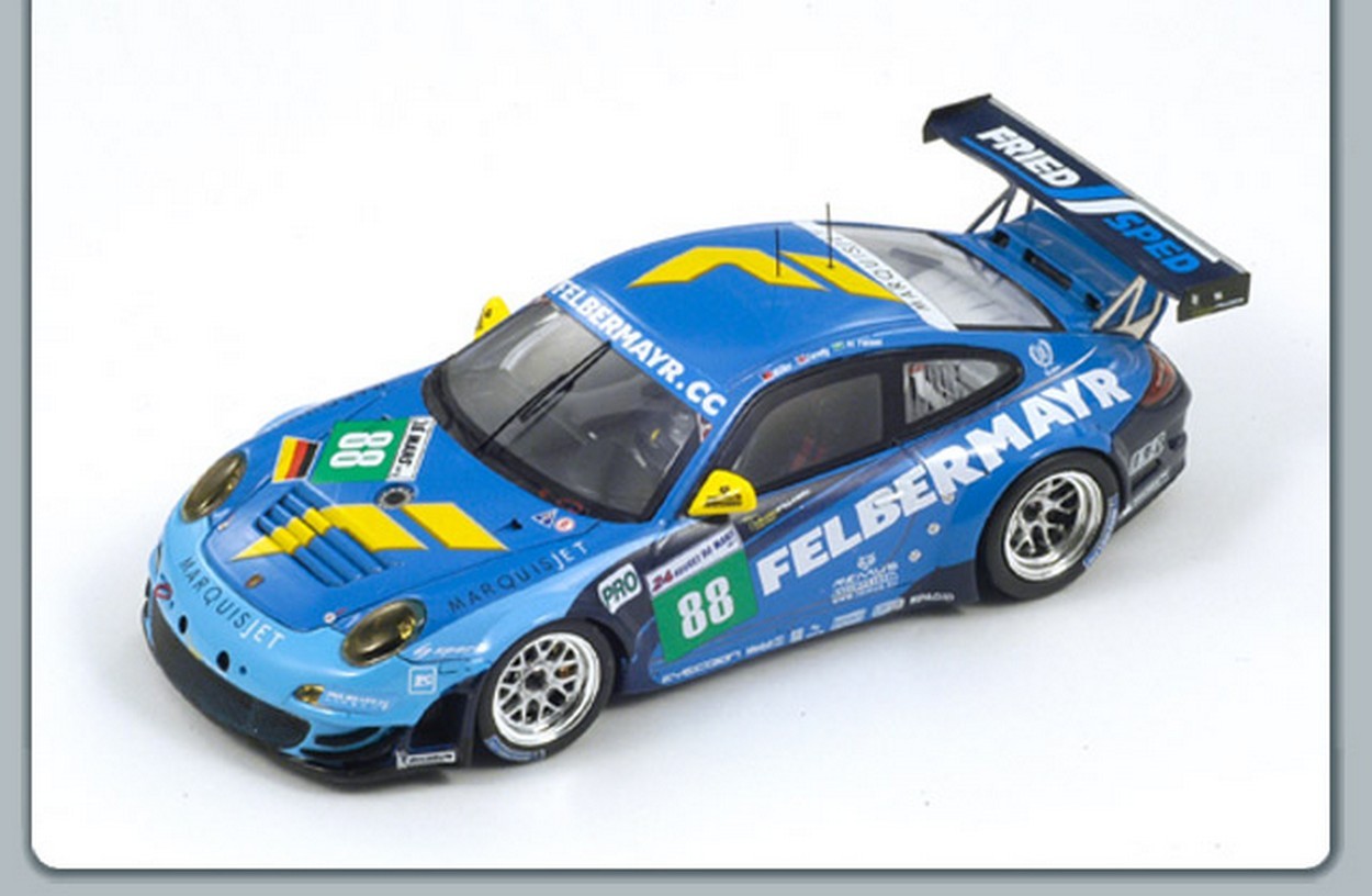 SCALE MODEL COMPATIBLE WITH PORSCHE 997 GT3 RSR N.88 LM 2011 1:43 SPARK MODEL S3420