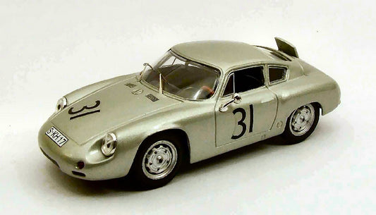 MODELLINO IN SCALA COMPATIBILE CON PORSCHE ABARTH N.31 7th 1000 KM NURBURGRING 1960 GREGER/LINGE 1:43 BEST MODEL BT9447