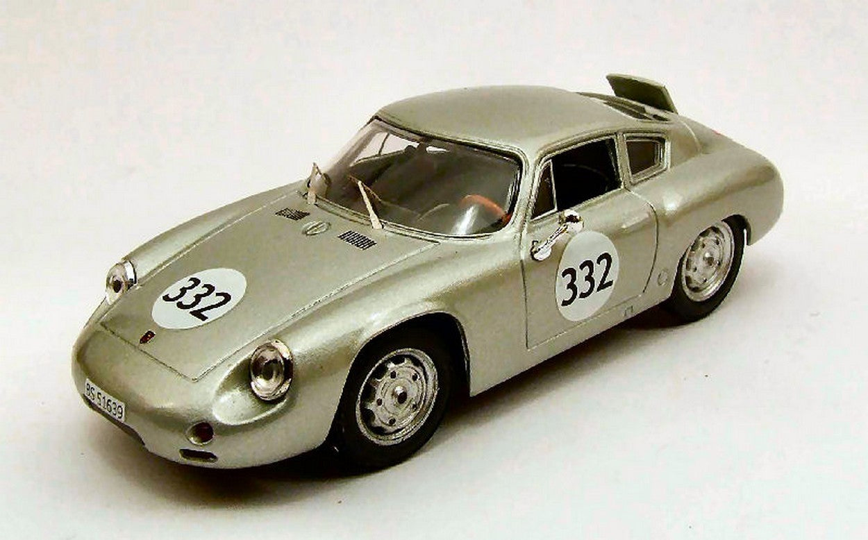 MODELLINO IN SCALA COMPATIBILE CON PORSCHE ABARTH N.332 WINNER CAMPIONATO EUROPEO 1962 H.KUHNIS 1:43 BEST MODEL BT9417