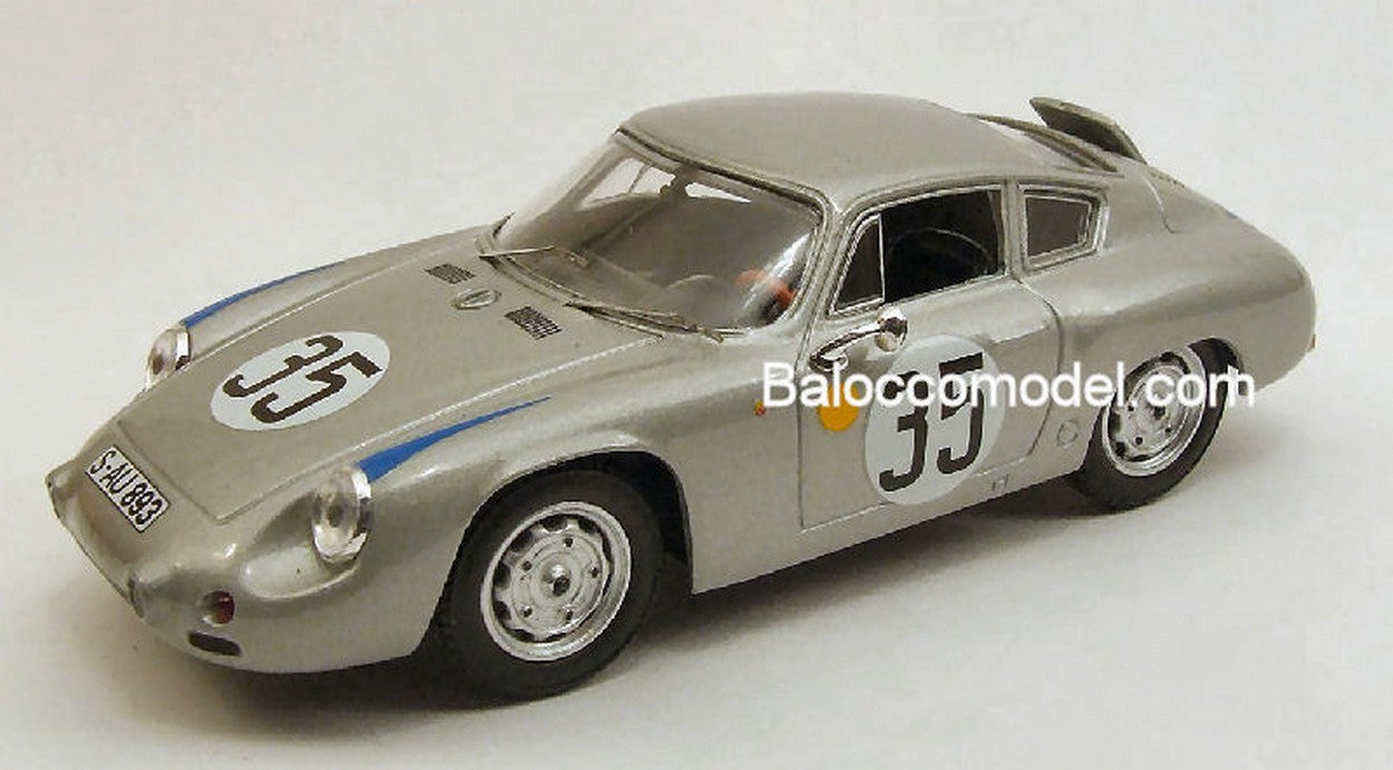 MODELLINO IN SCALA COMPATIBILE CON PORSCHE ABARTH N.35 12th LE MANS 1962 R.BUCHET-H.SCHILLER 1:43 BEST MODEL BT9362