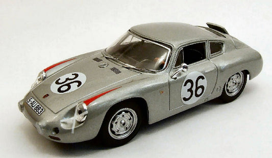 MODELLINO IN SCALA COMPATIBILE CON PORSCHE ABARTH N.36 10th LE MANS 1961 H.LINGE-B.PON 1:43 BEST MODEL BT9359