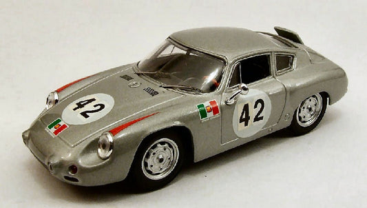 MODELLINO IN SCALA COMPATIBILE CON PORSCHE ABARTH N.42 6th TARGA FLORIO 1962 H.HERRMANN-H.LINGE 1:43 BEST MODEL BT9384