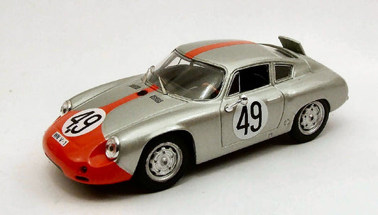 MODELLINO IN SCALA COMPATIBILE CON PORSCHE ABARTH N.49 9th 12 H SEBRING 1962 STRAHLE-BARTH 1:43 BEST MODEL BT9434