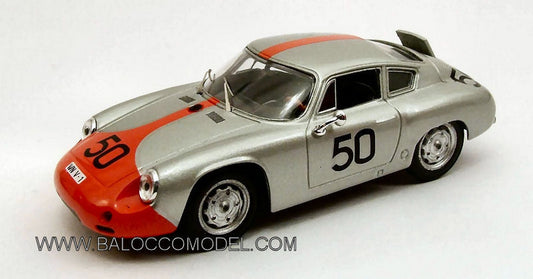 MODELLINO IN SCALA COMPATIBILE CON PORSCHE ABARTH N.50 RETIRED TARGA FLORIO 1962 STRAHLE-HAHNL 1:43 BEST MODEL BT9425