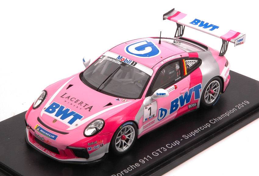 SCALE MODEL COMPATIBLE WITH PORSCHE CARRERA CUP N.1 CHAMPION SUPERCUP 2019 MICHAEL AMMERMULLER 1:43 SPARK MODEL S8504