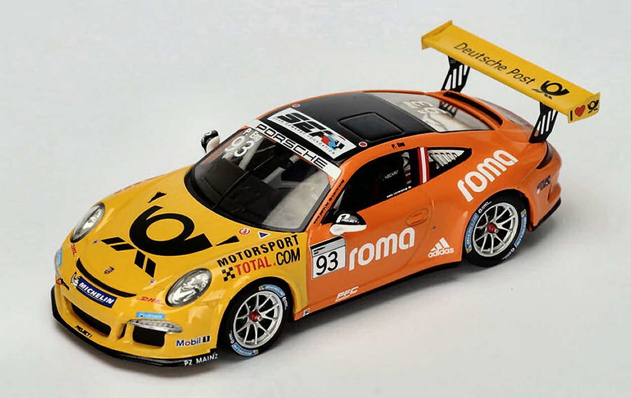 SCALE MODEL COMPATIBLE WITH PORSCHE CARRERA CUP N.93 DEUTSCHLAND CHAMPION 2015 PHILIPP ENG 1:43 SPARK MODEL SG226