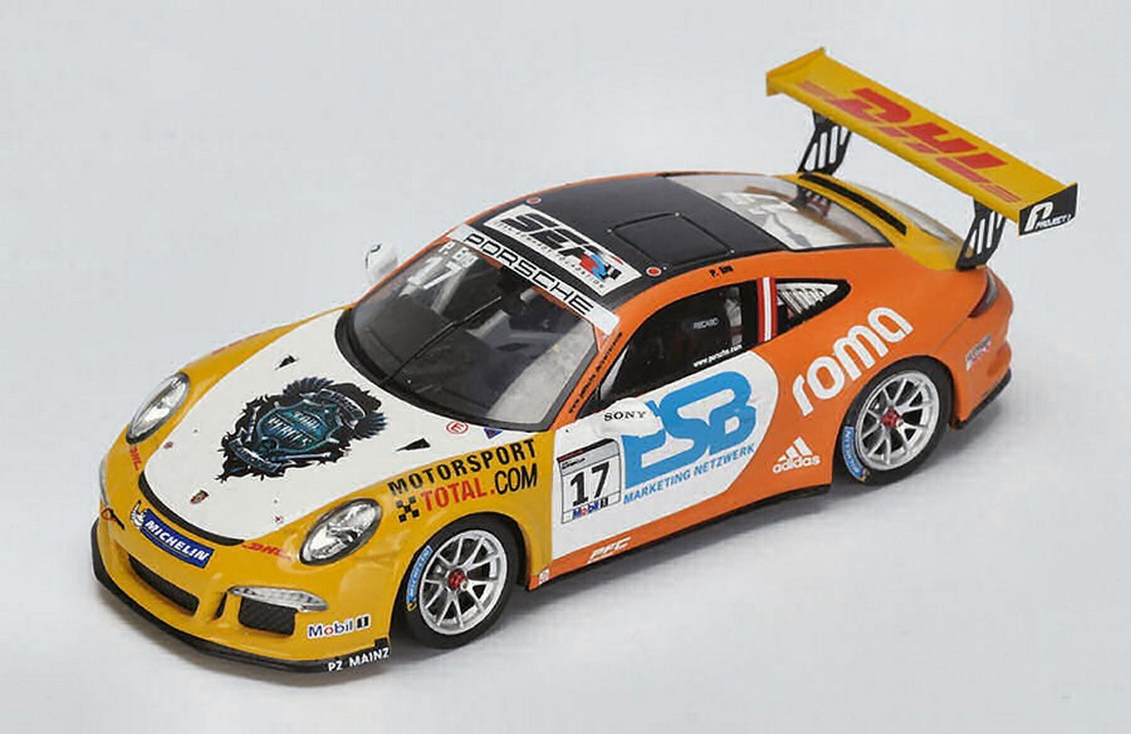 SCALE MODEL COMPATIBLE WITH PORSCHE CARRERA N.17 SUPERCUP CHAMPION 2015 PHILIPP ENG 1:43 SPARK MODEL S4697