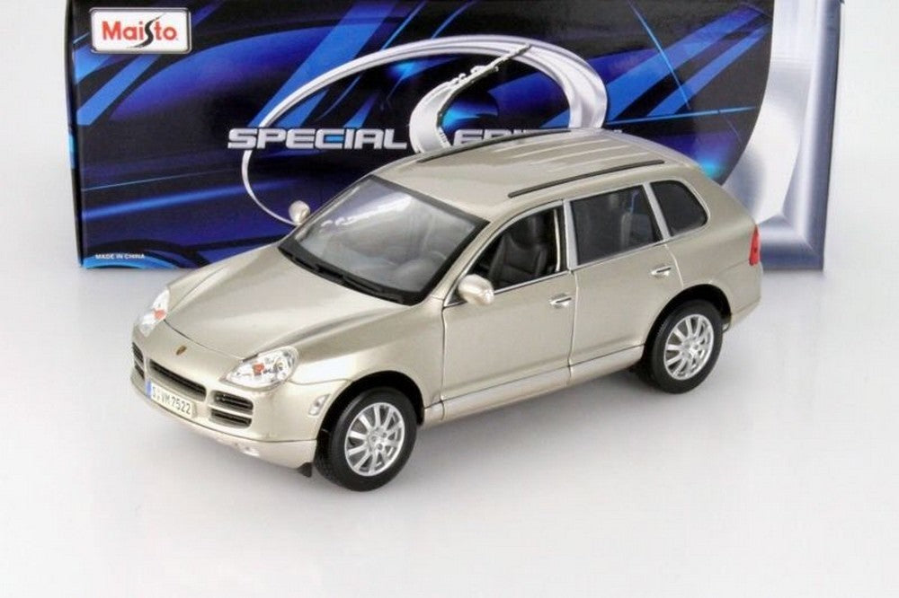 SCALE MODEL COMPATIBLE WITH Porsche CAYENNE V 6 2006 METALLIC Silver 1:18 Maisto MI31675