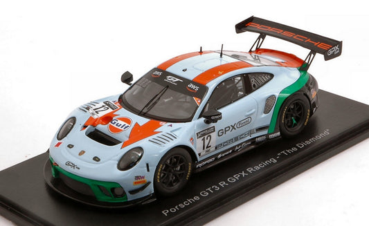 SCALE MODEL COMPATIBLE WITH PORSCHE GT3 R GPX RACING N.12 THE DIAMOND 1:43 SPARK MODEL SP322