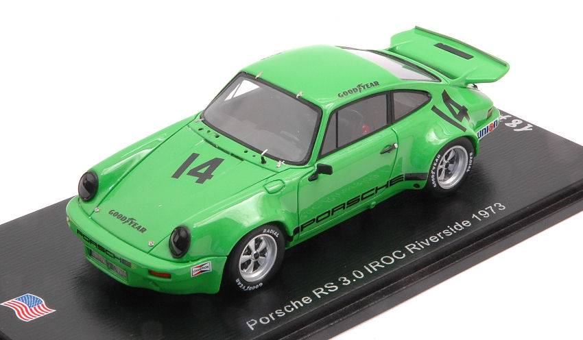 MODELE REDUIT COMPATIBLE AVEC PORSCHE RS 3.0 N.14 IROC RIVERSIDE 1973 EMERSON FITTIPALDI 1:43 SPARK MODEL US141