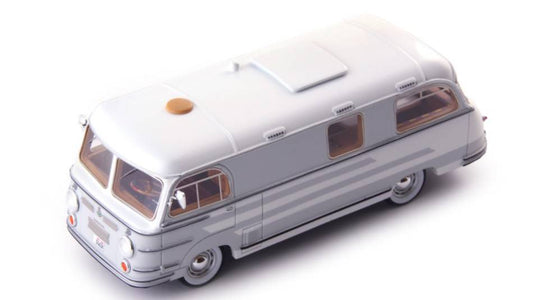 MODELLINO IN SCALA COMPATIBILE CON PORSCHE TEMPO MIKAFA SPORT CAMPER 1955 GREY/WHITE 1:43 AUTOCULT ATC09019