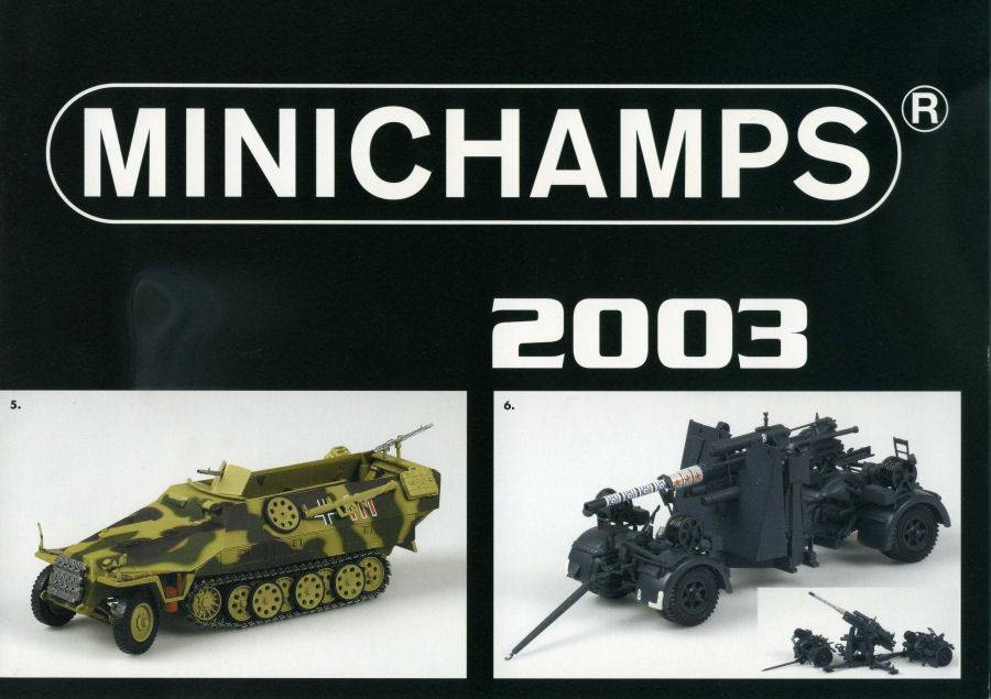 LIBRO MODELLINI POSTER MEZZI MILITARI 2003 cm 80x60 MINICHAMPS PMCATPOST3