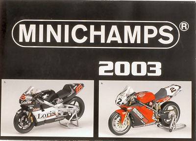 LIBRO MODELLINI POSTER MOTO 2003 cm 80x60 MINICHAMPS PMCATPOST