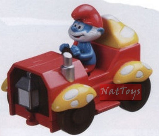 SCALE model COMPATIBLE WITH Smurfs Papa Smurf Auto Smurfs 3D Figures 9 cm