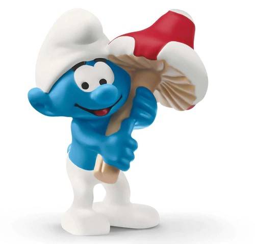 SCALE MODEL COMPATIBLE WITH SCHLEICH SMURF WITH MUSHROOM SCH20819 3D FIGURES