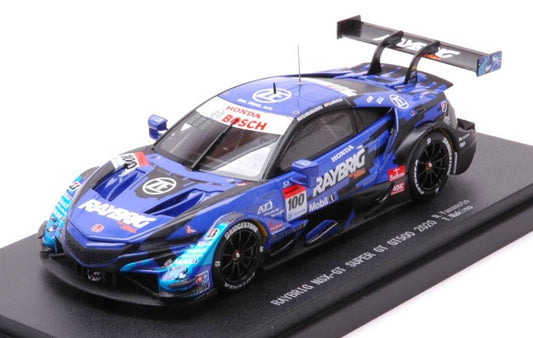 MODELLINO IN SCALA COMPATIBILE CON RAYBRIG NSX-GT N.100 SUPER GT500 2020 N.YAMAMOTO-T.MAKINO 1:43 EBBRO EB45755