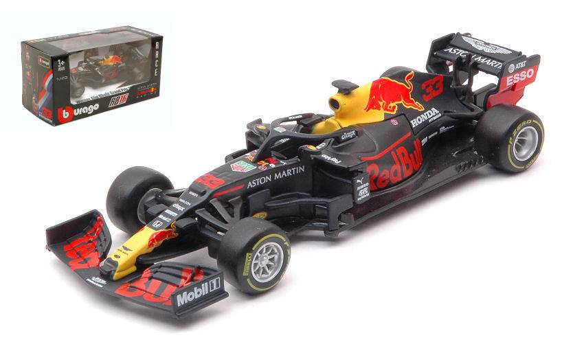 SCALE MODEL COMPATIBLE WITH RED BULL HONDA RB16 MAX VERSTAPPEN 2020 N.33 ABU DHABI GP 1:43 BURAGO BU38052