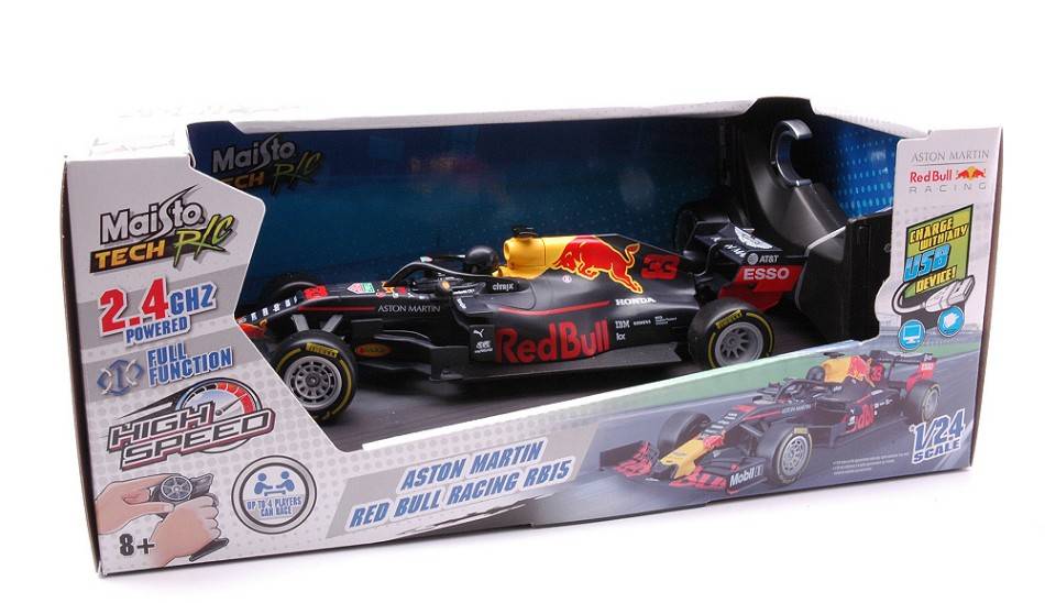 MODELLINO IN SCALA COMPATIBILE CON RED BULL RB15 N.33 MAX VERSTAPPEN 2019 2.4 GHZ RADIOCONTROL 1:24 MAISTO MI82351