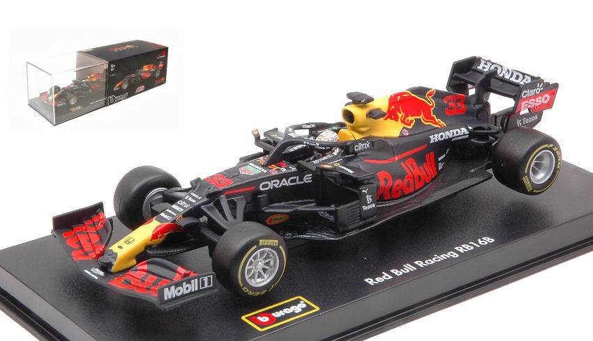 SCALE MODEL COMPATIBLE WITH RED BULL RB16B MAX VERSTAPPEN 2021 N.33 SIGNATURE 1:43 BURAGO BU38056V