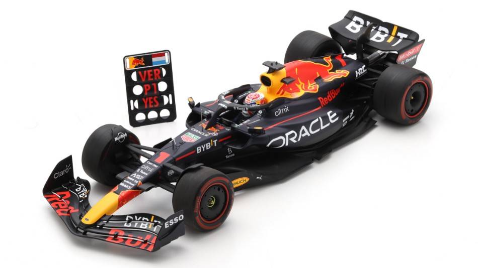 SCALE MODEL COMPATIBLE WITH RED BULL RB18 MAX VERSTAPPEN 2022 N.1 WINNER DUTCH GP 1:18 SPARK MODEL 18S773