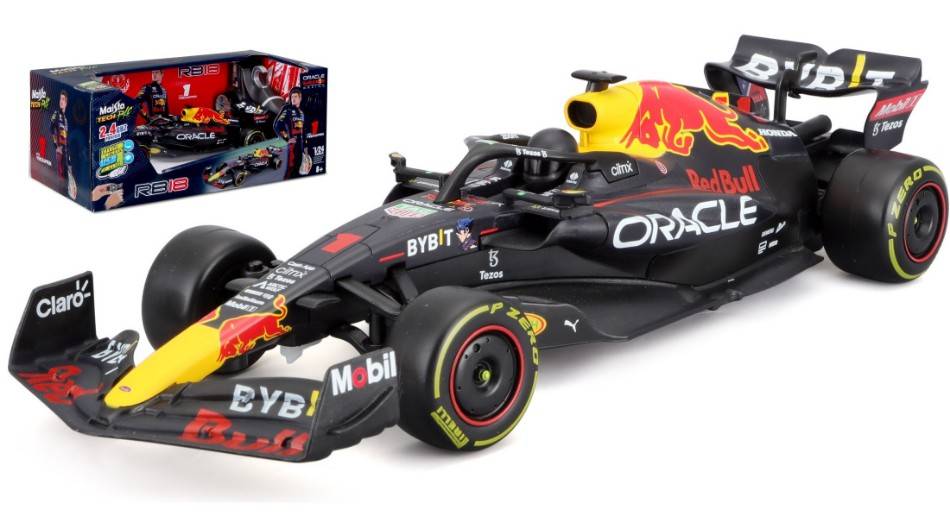 MODELE REDUIT COMPATIBLE AVEC RED BULL RB18 N.1 MAX VERSTAPPEN 2022 GHZ RADIOCOMMANDE 1:24 MAISTO MI82356