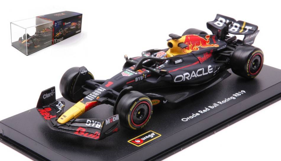 SCALE MODEL COMPATIBLE WITH RED BULL RB19 N.1 2023 MAX VERSTAPPEN SIGNATURE 1:43 BURAGO BU38083V