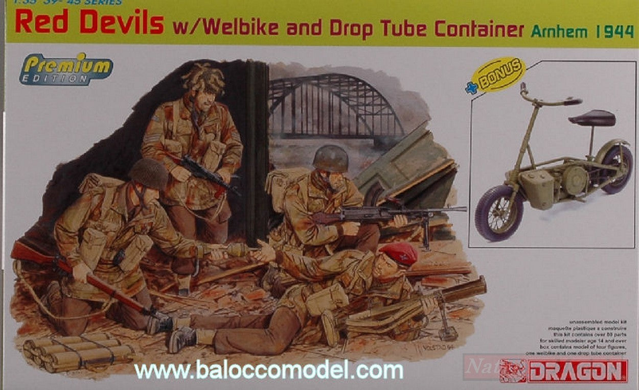 SCALE MODEL COMPATIBLE WITH RED DEVILS W/WELBIKE KIT 1:35 DRAGON D6585