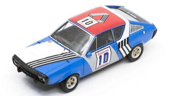 SCALE MODEL COMPATIBLE WITH RENAULT 17 N.10 3th RONDE CEVENOLE 1973 JEAN-PIERRE NICOLAS 1:43 SPARK MODEL SF254