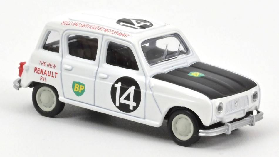 SCALE MODEL COMPATIBLE WITH RENAULT 4 1962 N.14 EAST AFRICAN SAFARI 1:64 NOREV NV310943