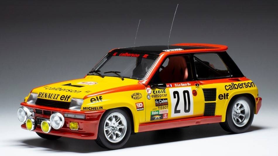 SCALE MODEL COMPATIBLE WITH RENAULT 5 TURBO N.20 RALLY MONTE CARLO 1981 SABY/LE SAUX 1:18
 IXO MODEL 18RMC118