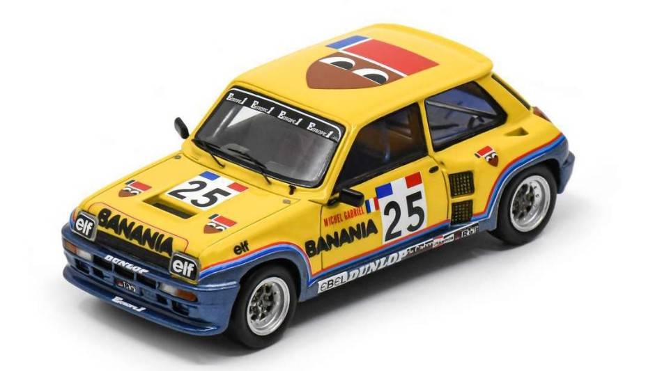 MODELE REDUIT COMPATIBLE AVEC RENAULT 5 TURBO N.25 COUPE D'EUROPE 1982 MICHEL GABRIEL 1:43 SPARK MODEL S6024