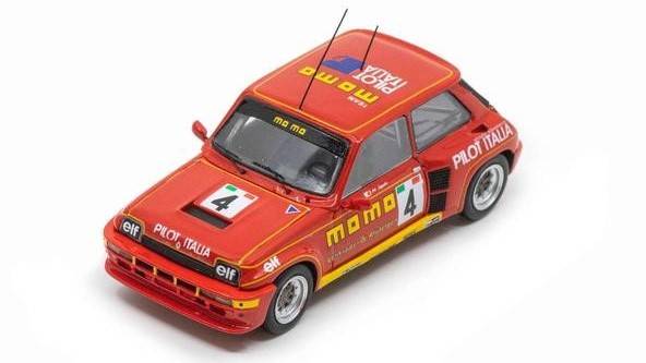 MODELLINO IN SCALA COMPATIBILE CON RENAULT 5 TURBO N.4 5th EUROPA CUP 1984 MASSIMO SIGALA 1:43 SPARK MODEL S5558