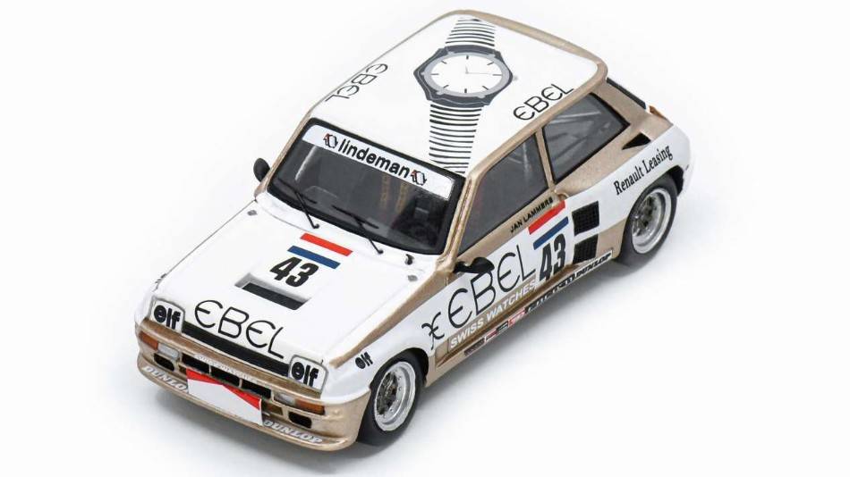 MODELLINO IN SCALA COMPATIBILE CON RENAULT 5 TURBO N.43 EUROPA CUP 1982 JAN LAMMERS 1:43 SPARK MODEL S6023