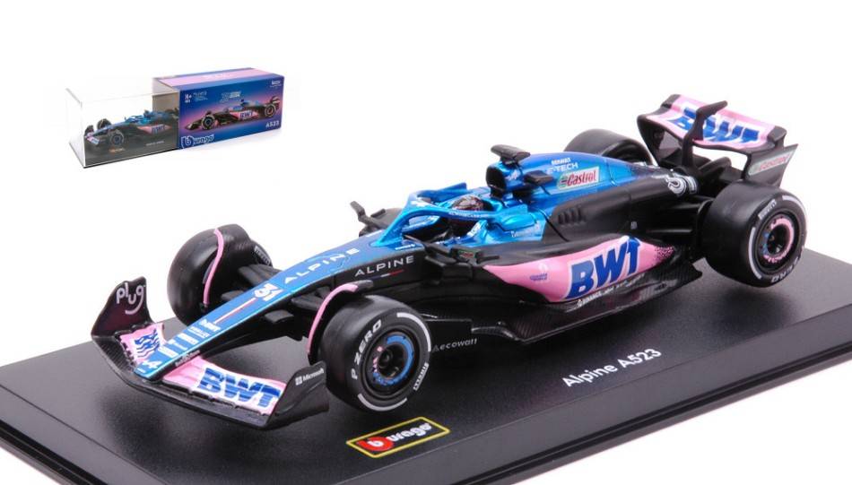 SCALE MODEL COMPATIBLE WITH RENAULT A523 N.31 2023 ESTEBAN OCON SIGNATURE 1:43 BURAGO BU38073O