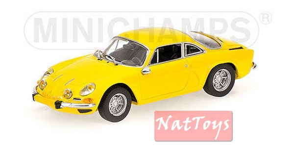 SCALE MODEL COMPATIBLE WITH RENAULT ALPINE A110 1971 YELLOW 1:43 MINICHAMPS PM430113606