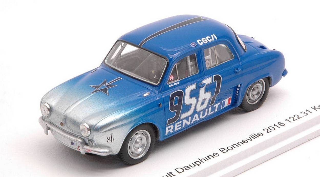 MODELE REDUIT COMPATIBLE AVEC RENAULT DAUPHINE BENNEVILLE PROST NICOLAS 2016 1:43 BIZARRE B1074