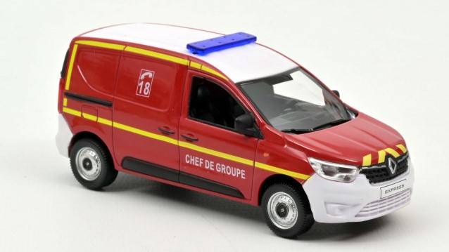 MODELLINO IN SCALA COMPATIBILE CON RENAULT EXPRESS 2021 POMPIERS CHEF DE GROUPE 1:43 NOREV NV511337