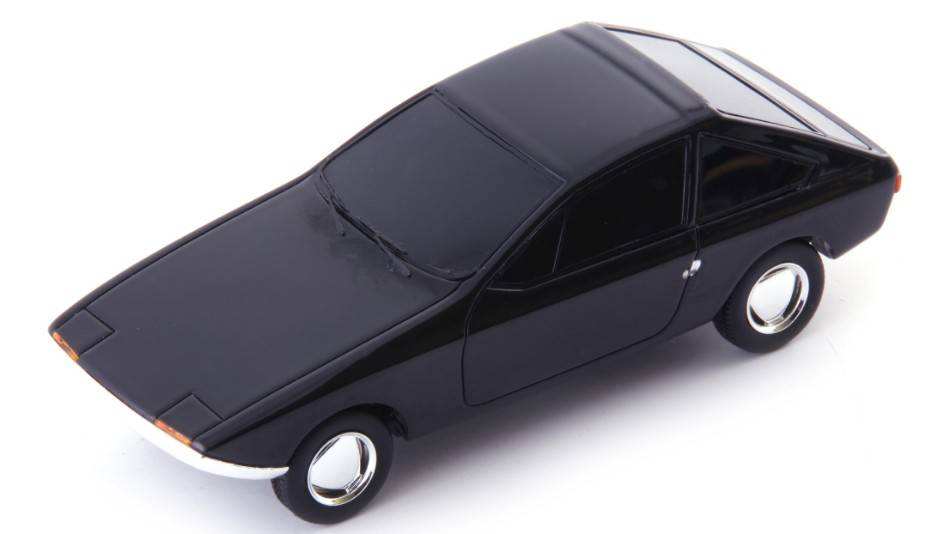 SCALE MODEL COMPATIBLE WITH RENAULT LIGNE FLECHE 1963 BLACK 1:43 AUTOCULT ATC06058