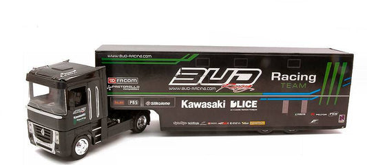 SCALE MODEL COMPATIBLE WITH RENAULT MAGNUM AE500 BUD RACING TEAM TRUCK 1:43 NEW RAY NY16433