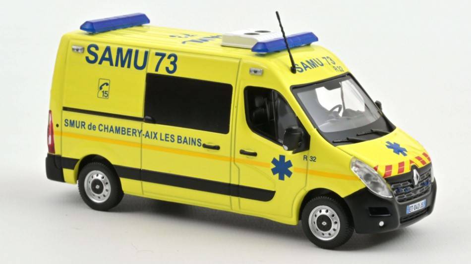 SCALE MODEL COMPATIBLE WITH RENAULT MASTER 2014 SAMU 73 1:43 NOREV NV518788