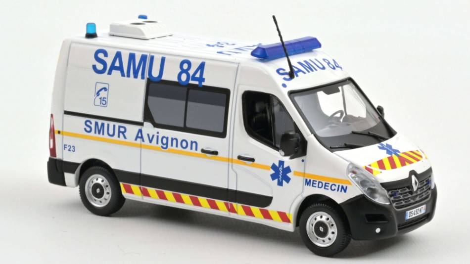 SCALE MODEL COMPATIBLE WITH RENAULT MASTER 2014 SAMU 84 1:43 NOREV NV518789