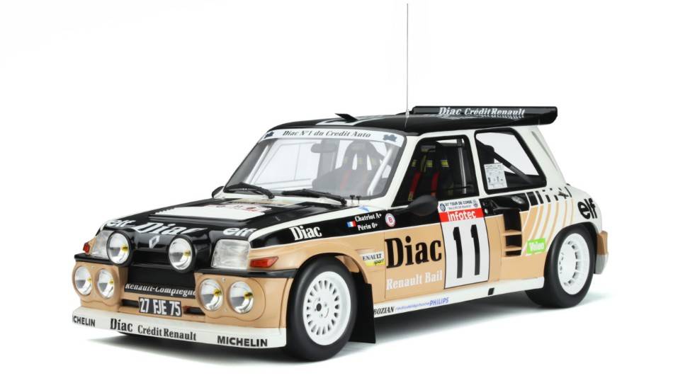 SCALE MODEL COMPATIBLE WITH RENAULT MAXI 5 TURBO N.11 TOUR DE CORSE 1986 F.CHATRIOT 1:12 OTTOMOBILE G063