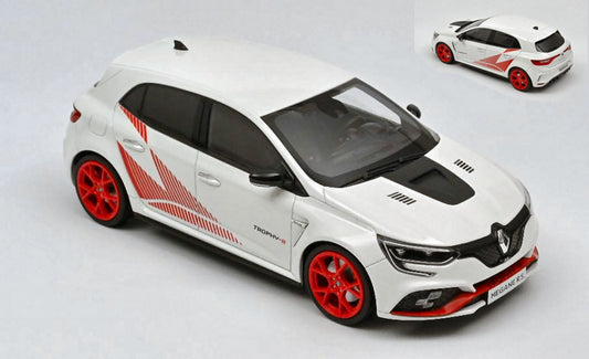 MODELLINO IN SCALA COMPATIBILE CON RENAULT MEGANE RS TROPHY R 2019 WHITE 1:18 NOREV NV185239